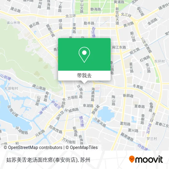 姑苏美舌老汤面疙瘩(泰安街店)地图