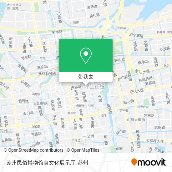 苏州民俗博物馆食文化展示厅地图