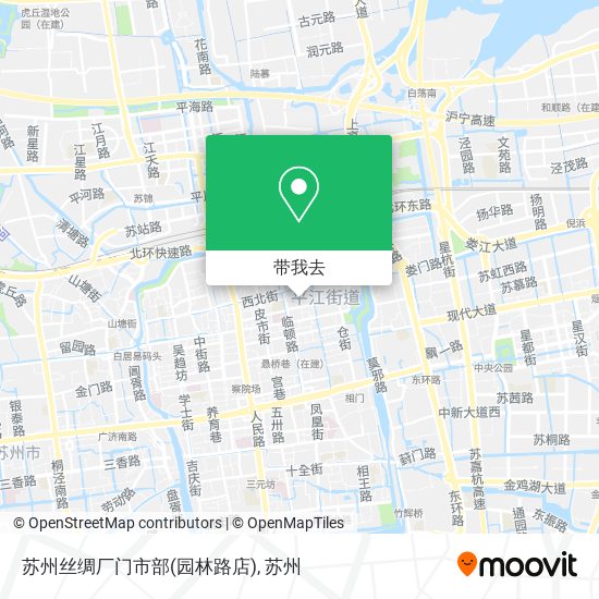 苏州丝绸厂门市部(园林路店)地图