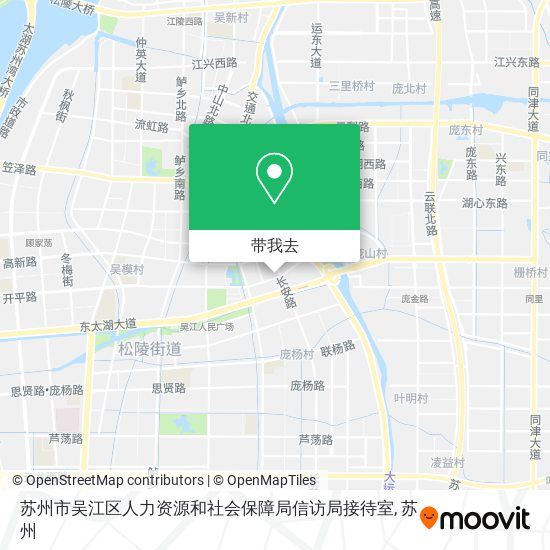 苏州市吴江区人力资源和社会保障局信访局接待室地图