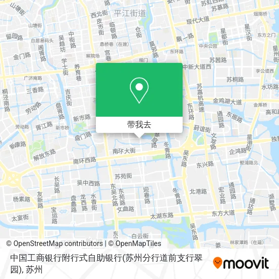 中国工商银行附行式自助银行(苏州分行道前支行翠园)地图