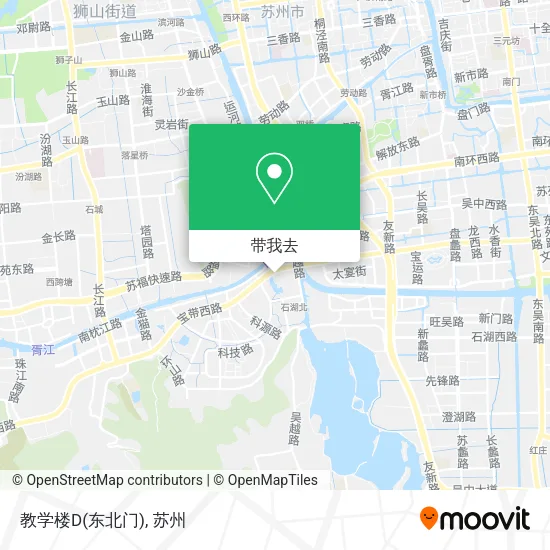 教学楼D(东北门)地图