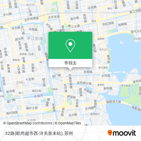 32路(欧尚超市西-浒关首末站)地图