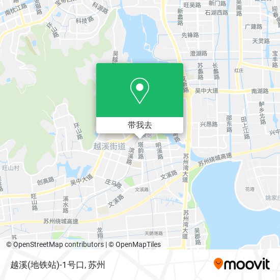 越溪(地铁站)-1号口地图