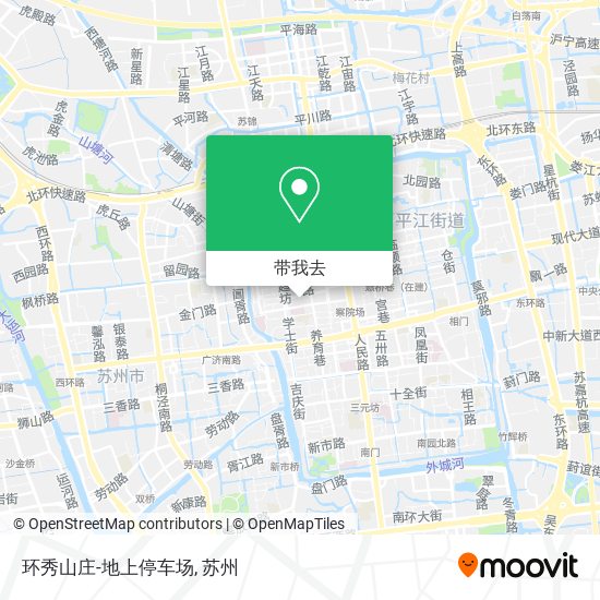 环秀山庄-地上停车场地图