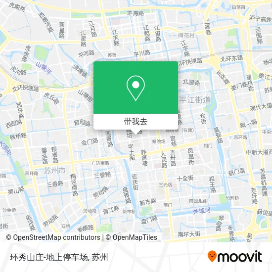 环秀山庄-地上停车场地图