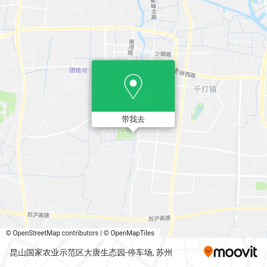昆山国家农业示范区大唐生态园-停车场地图