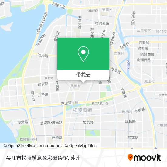 吴江市松陵镇意象彩墨绘馆地图