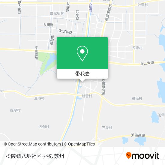 松陵镇八坼社区学校地图