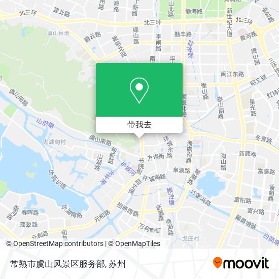 常熟市虞山风景区服务部地图