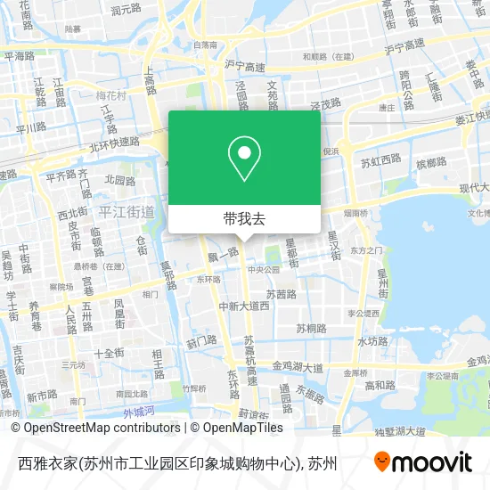 西雅衣家(苏州市工业园区印象城购物中心)地图