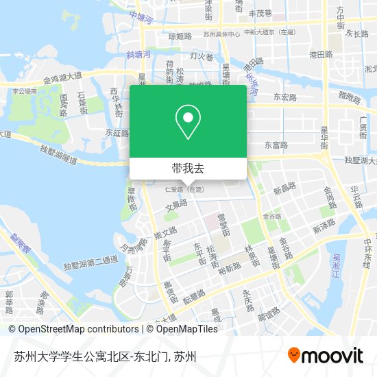 苏州大学学生公寓北区-东北门地图