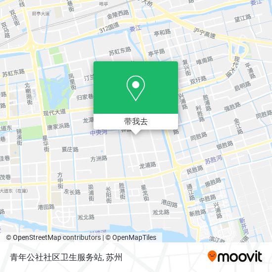 青年公社社区卫生服务站地图