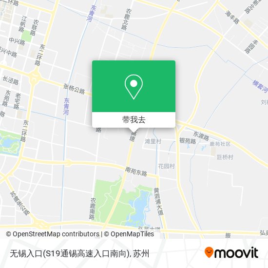 无锡入口(S19通锡高速入口南向)地图