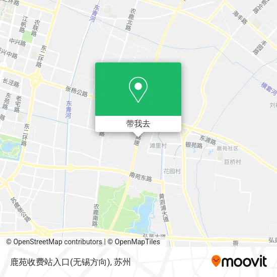 鹿苑收费站入口(无锡方向)地图