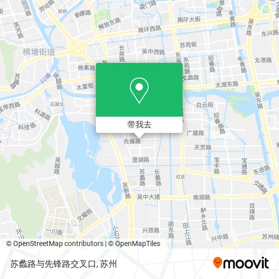 苏蠡路与先锋路交叉口地图
