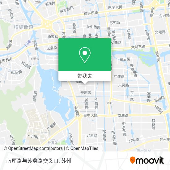 南厍路与苏蠡路交叉口地图