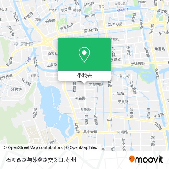 石湖西路与苏蠡路交叉口地图