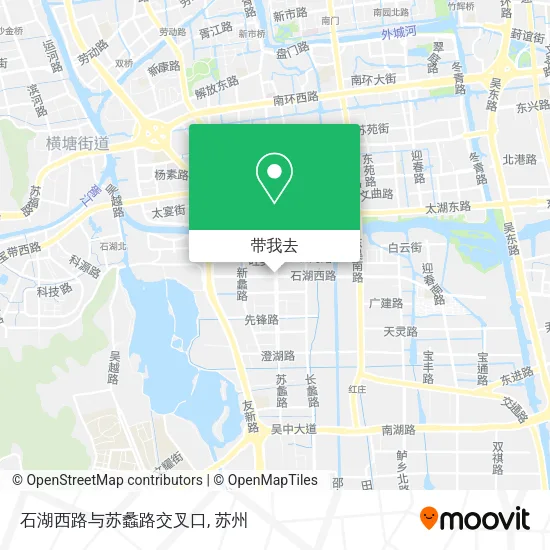 石湖西路与苏蠡路交叉口地图