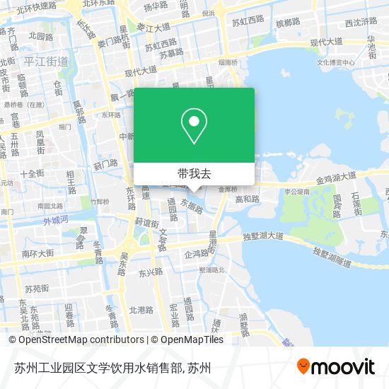 苏州工业园区文学饮用水销售部地图