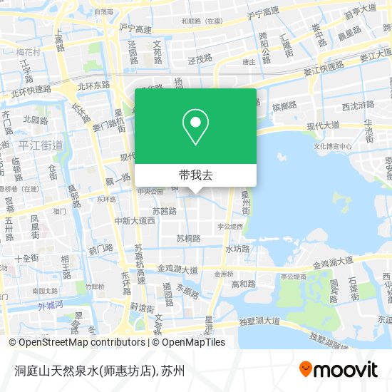 洞庭山天然泉水(师惠坊店)地图