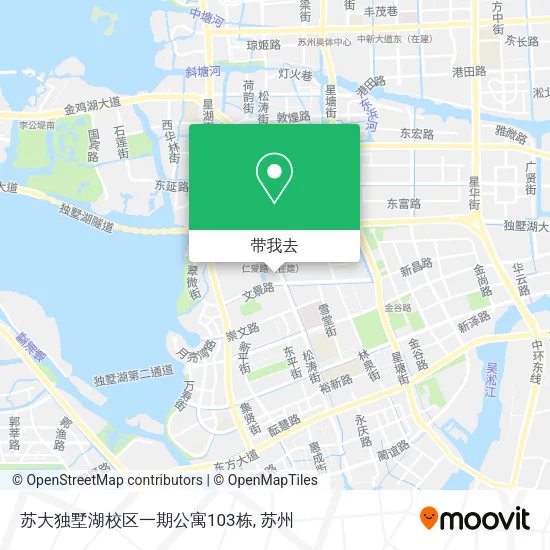 苏大独墅湖校区一期公寓103栋地图