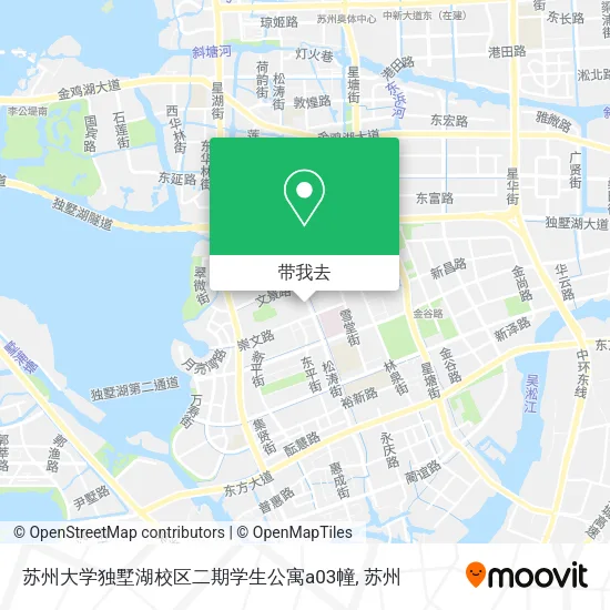 苏州大学独墅湖校区二期学生公寓a03幢地图