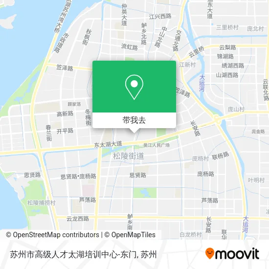 苏州市高级人才太湖培训中心-东门地图