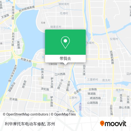 利华摩托车电动车修配地图