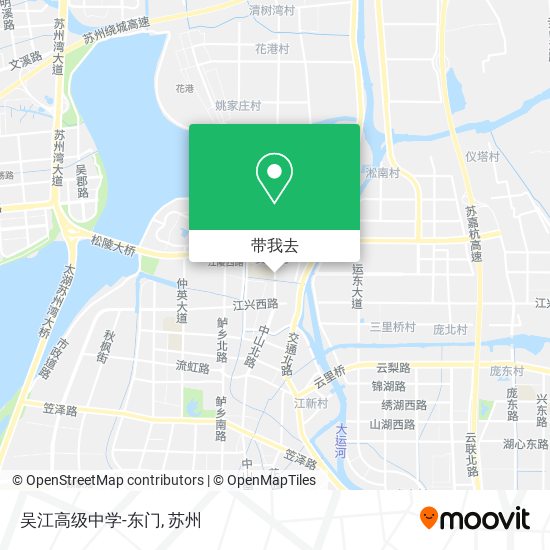 吴江高级中学-东门地图