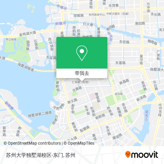 苏州大学独墅湖校区-东门地图