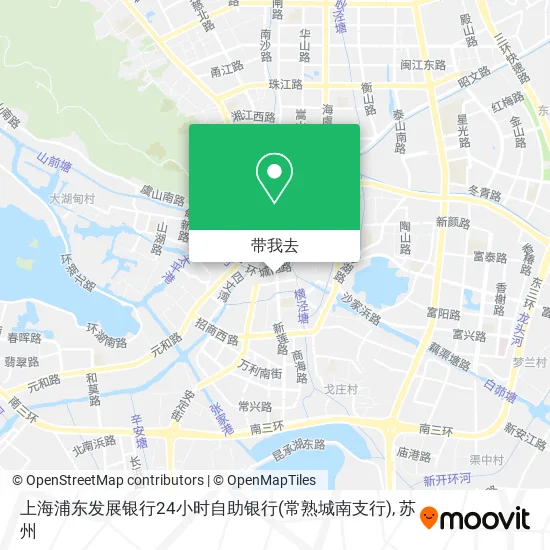 上海浦东发展银行24小时自助银行(常熟城南支行)地图