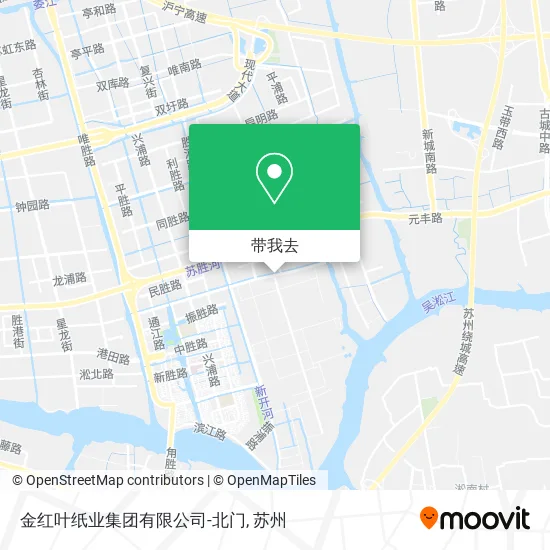 金红叶纸业集团有限公司-北门地图