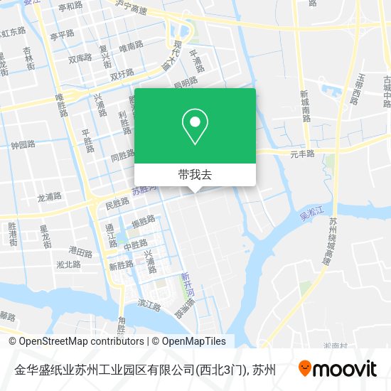 金华盛纸业苏州工业园区有限公司(西北3门)地图