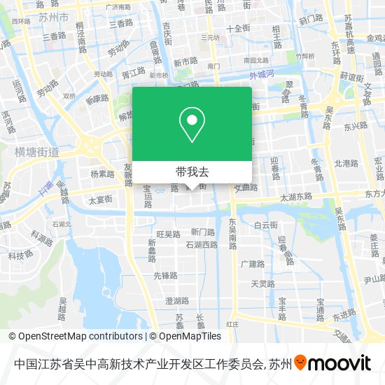 中国江苏省吴中高新技术产业开发区工作委员会地图