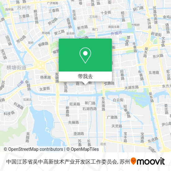 中国江苏省吴中高新技术产业开发区工作委员会地图