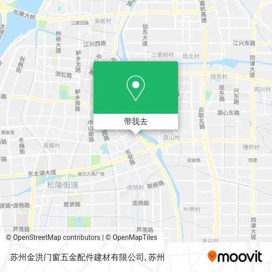 苏州金洪门窗五金配件建材有限公司地图