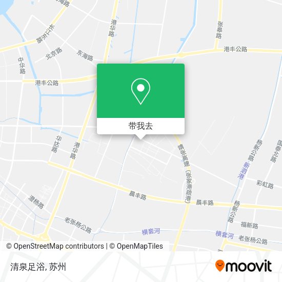 清泉足浴地图