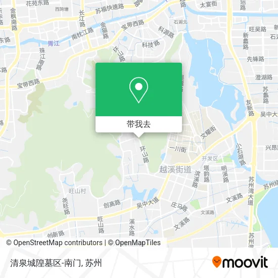 清泉城隍墓区-南门地图