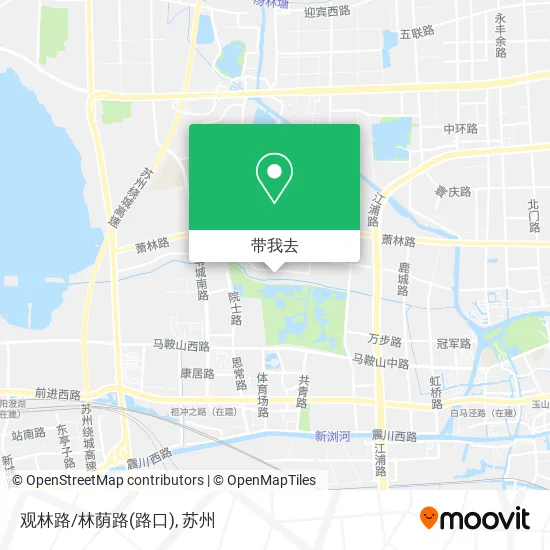观林路/林荫路(路口)地图