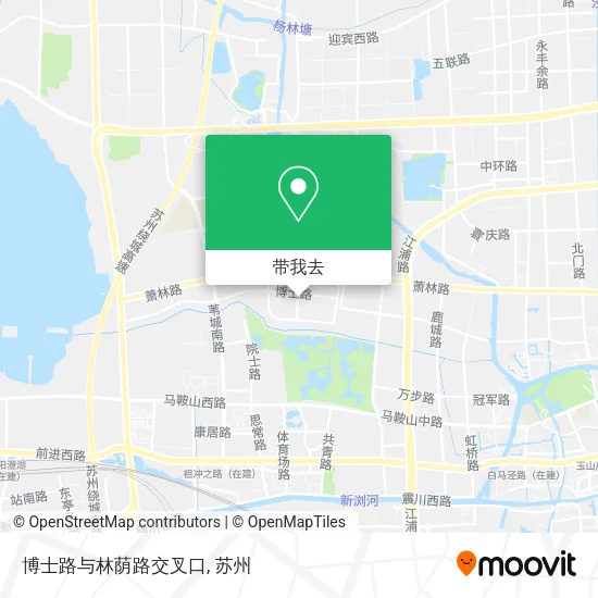 博士路与林荫路交叉口地图