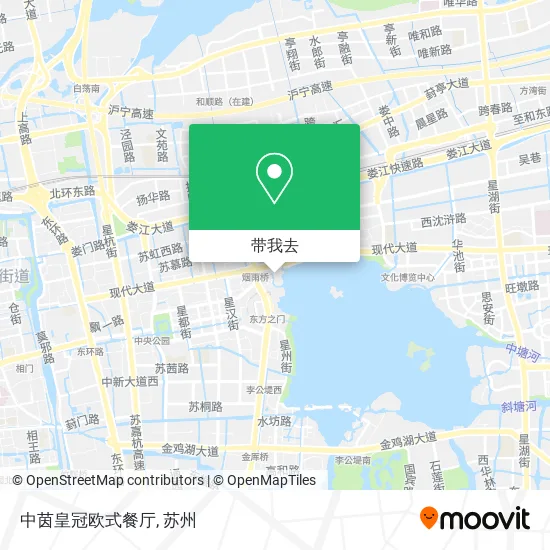 中茵皇冠欧式餐厅地图