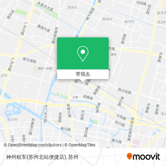 神州租车(苏州北站便捷店)地图