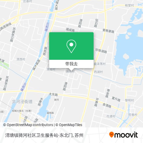 渭塘镇骑河社区卫生服务站-东北门地图