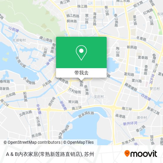 A & B内衣家居(常熟新莲路直销店)地图