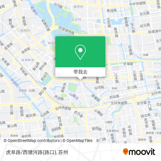 虎阜路/西塘河路(路口)地图