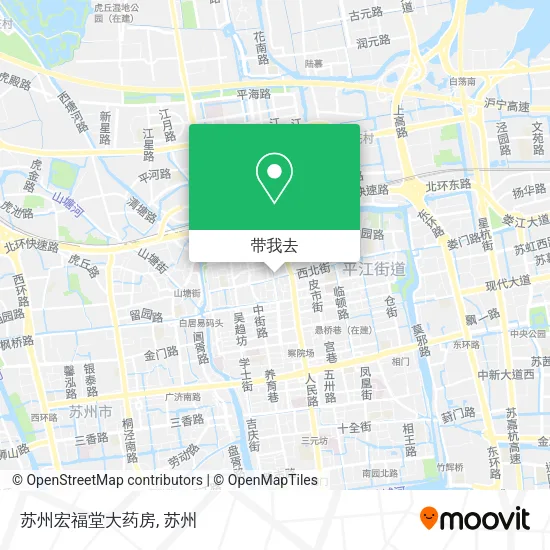 苏州宏福堂大药房地图