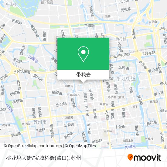 桃花坞大街/宝城桥街(路口)地图