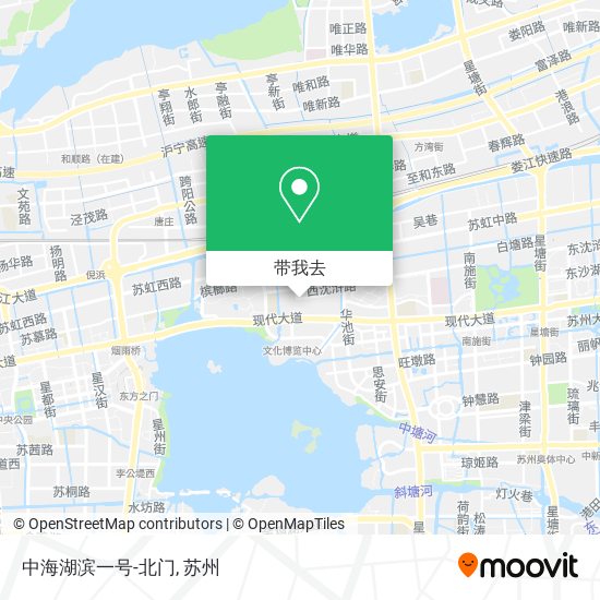 中海湖滨一号-北门地图