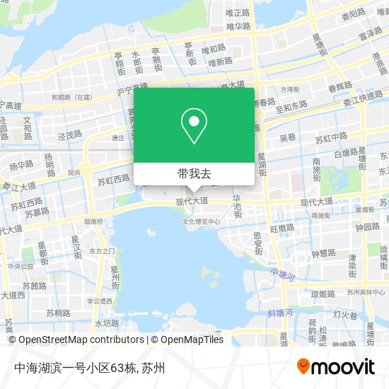 中海湖滨一号小区63栋地图